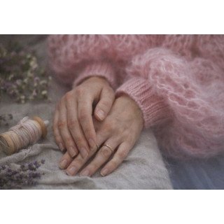 Rose Mohair-Blend Open-Knit Sweater Dress